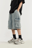 Vintage Denim Cargo Jorts