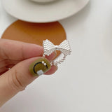 Geometric Bowtie Ribbon Punk Finger Ring