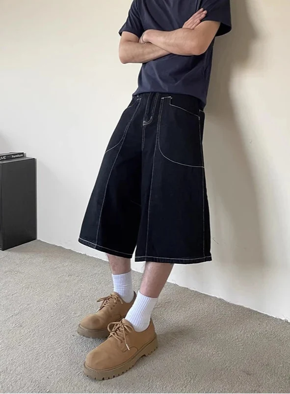 Korean Black Gothic Vintage Aesthetic Short