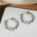 Vintage Punk Thorn Spike Stud Earrings