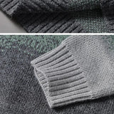 Stylish Screw Thread Round Neck Knitted Sweater