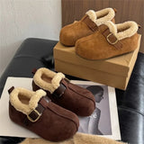 Cozy Faux Fur Loafers Flats Shoes