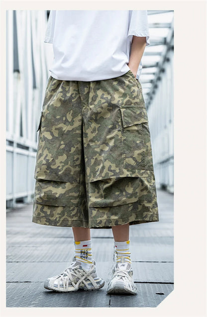 Straight & Sleek Camouflage Tactical Cargo Jorts