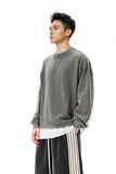 Long-sleeved Solid Color Oversized T-Shirt