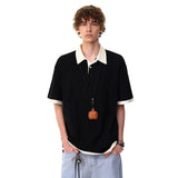 Classic Comfort Splicing Short Sleeve Polo Shirt