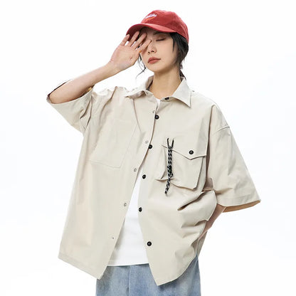 Oversized Rope Pocket Shirt
