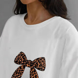Leopard Print Bow Russian Girl T-Shirt