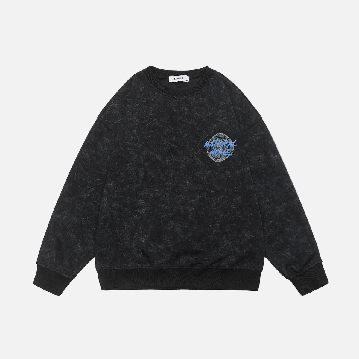 American Style Hip Hop Foam Print Sweatshirt