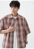 Men's Plaid Short Sleeve Summer Shirt