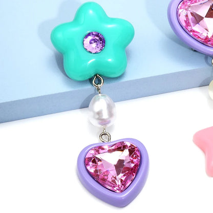 Y2K Heart and Star Earrings