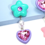 Y2K Heart and Star Earrings