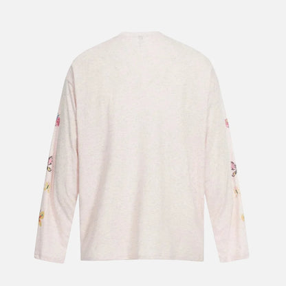 Flattering Graffiti Print Long Sleeve T-Shirt