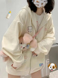 Oversized Cute Zip-up Hoodie