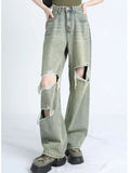 Y2K Streetwear Vintage American Style High Waist Jeans