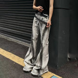Colorful Gradient Flared Denim Jeans