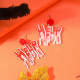 Exaggerated Halloween Horror Earrings