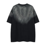 Y2K Embroidered Patch Cat Hip-hop Oversize T-Shirt
