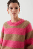Women Ethereal Striped Winter Casual Sweater