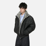 Y2K Thickened Warm Stand Fur Collar Jacket