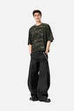 Washed Baggy Mid Waist Jeans