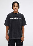 Finger Print Graphic Oversized T-shirt