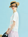 Soft Comfort White Heart Patch T-Shirt