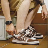 Retro Skateboard Orange Sneakers