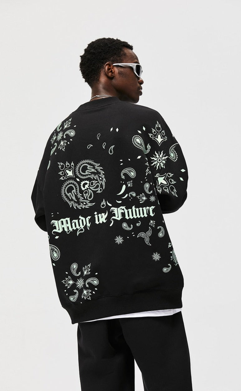 Luminous Paisley Sweatshirt