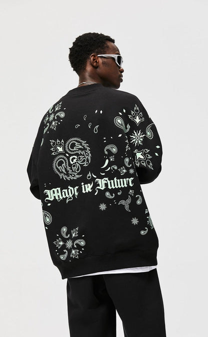 Luminous Paisley Sweatshirt