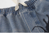 Spider Graphic Mid Waist Shorts
