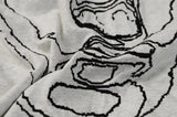 Faded Face Embroidery T-shirt