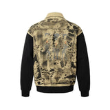Streetwear Flexible Graffiti Patchwork Denim Jacket