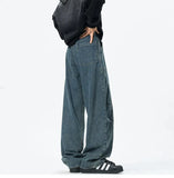 Personality Patchwork Baggy Straight Jeans