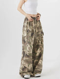Streetwear Casual Vintage Camouflage Cargo Jeans