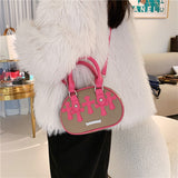 Cross Embroidery Handbag