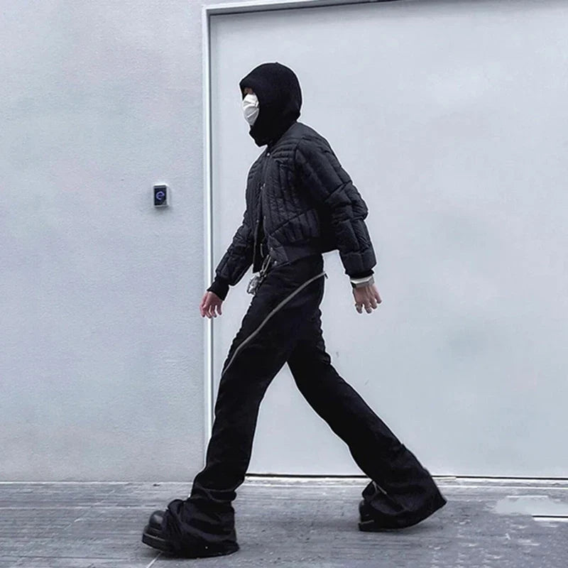 Y2K Zippered High Fashion Pants