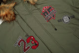 Streetwear Hip Hop Fur Collar Hooded Jacket