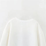 Winter Versatile Embroidered Round Neck Sweatshirt