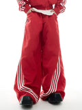 Luxury Designer Cool Baggy Striped Sweatpants