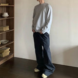 American Contrasting Plaid Straight Leg Sweatpants