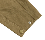 Vintage Washed Turn Down Collar Workwear Jacket