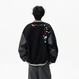 Y2K Cozy Embroidered Baseball Varsity Jacket