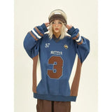 Color Blocked Loose Long Sleeve Sweatshirt