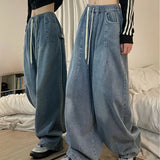 Baggy Elastic-waist Women's Jeans