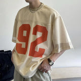 Men Breathable Mesh Layering Ball T-Shirt