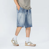 Summer Essential Lightweight Elastic Waist Denim Short