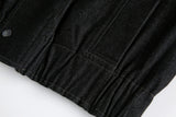 Streetwear Spliced Fake Two Pieces Denim Jacket