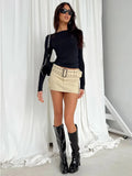 Model wearing the black Dynamic Fit Long-Sleeve T-Shirt
