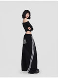 Spicy Black Lace Jazz Leisure Pants
