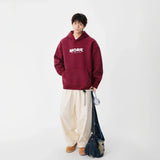 Y2K Signature Letter Print Casual Hoodie